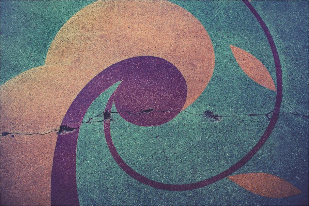 Detail Leaf Swirl Windy Autumn Street Number 3
