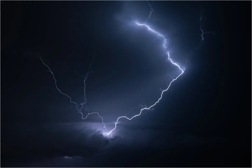 Detail Lightning Bolt Close Up Composition Number 12