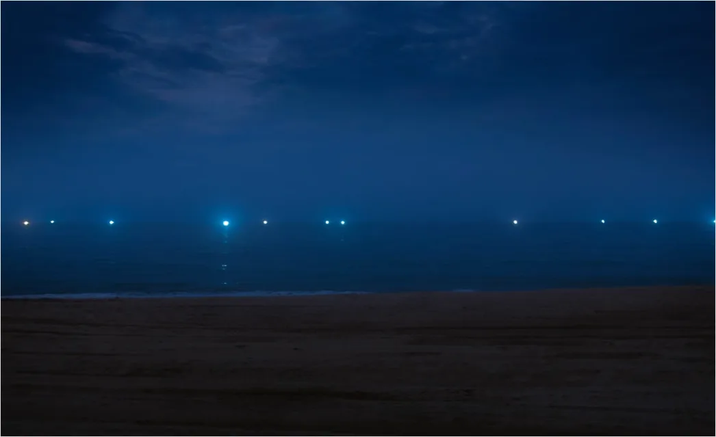 Detail Lightning Over Ocean Horizon Night Number 14