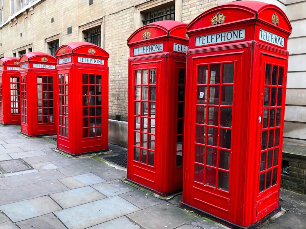 Detail London Red Phone Booth Street Number 2