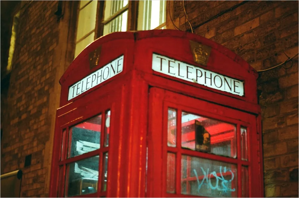 Detail London Red Phone Booth Street Number 7
