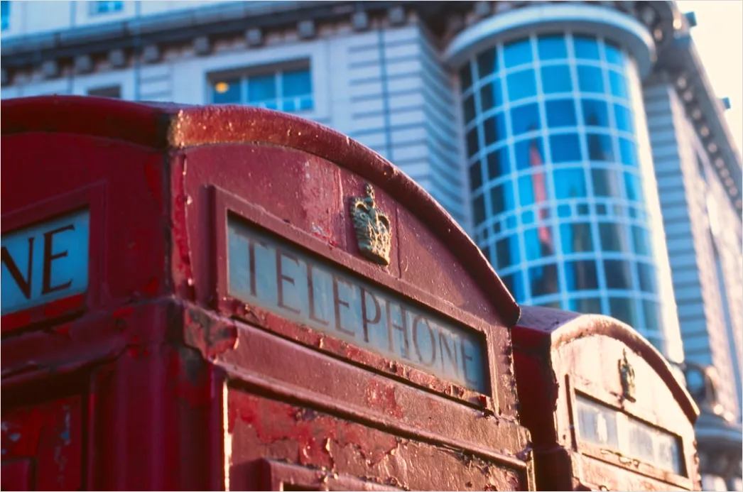Detail London Red Phone Booth Street Number 8