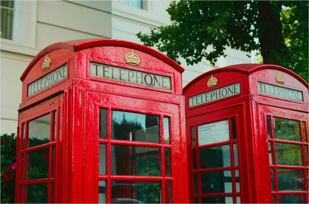 Detail London Red Phone Booth Street Number 9