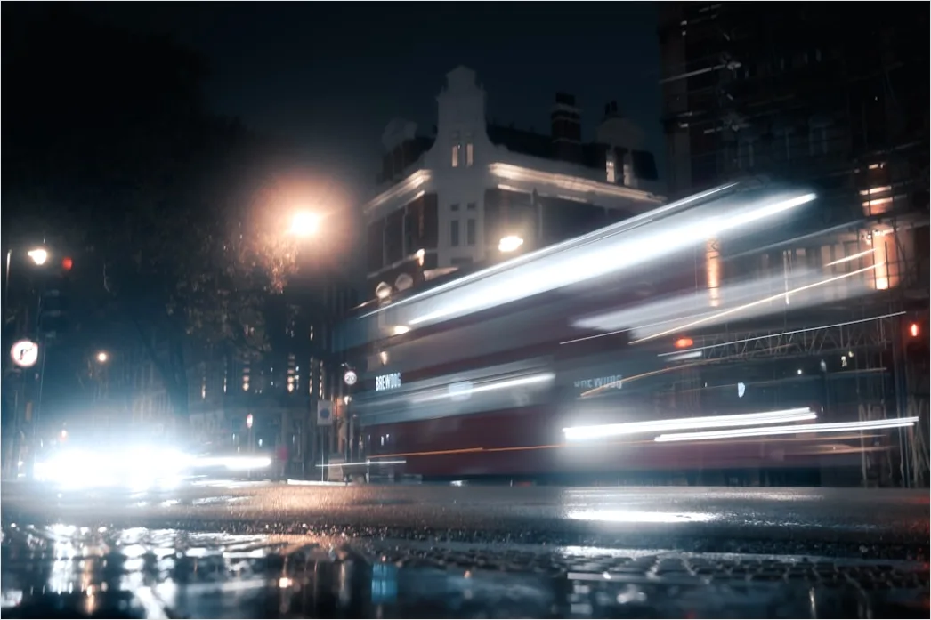 Detail Long Exposure Rain Streaks City Number 11