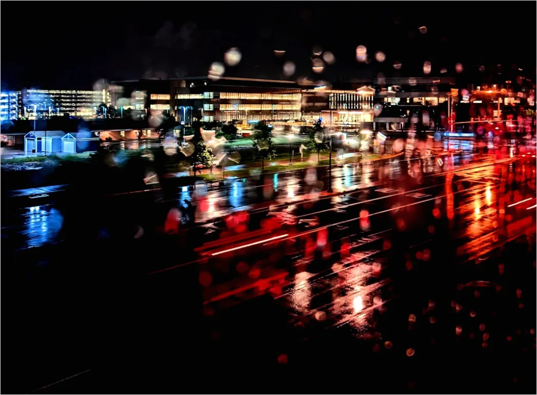 Detail Long Exposure Rain Streaks City Number 15