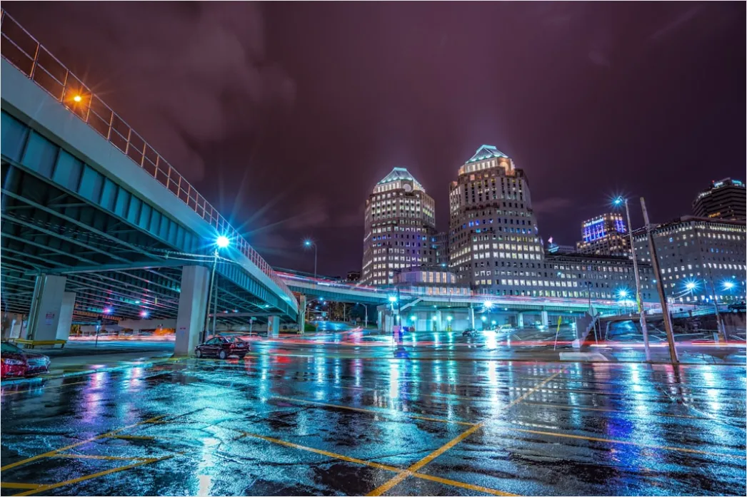 Detail Long Exposure Rain Streaks City Number 19