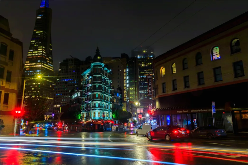 Detail Long Exposure Rain Streaks City Number 5