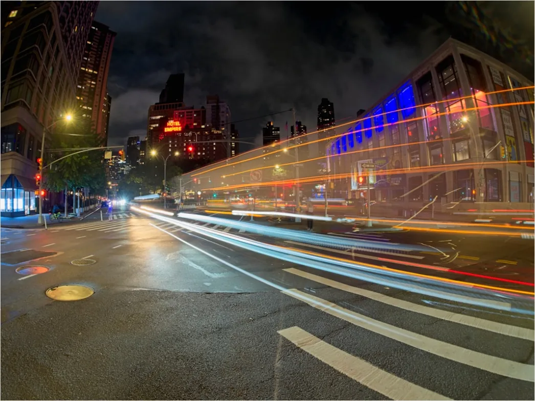 Detail Long Exposure Rain Streaks City Number 10