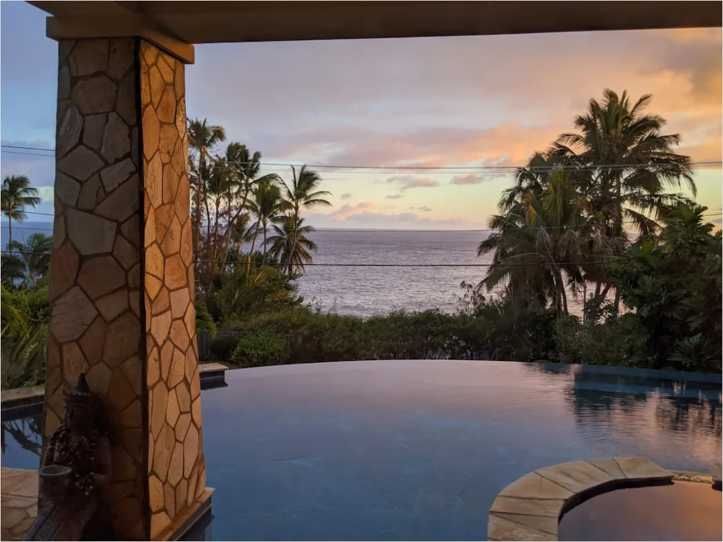 Detail Luxury Resort Infinity Pool Sunset Number 4