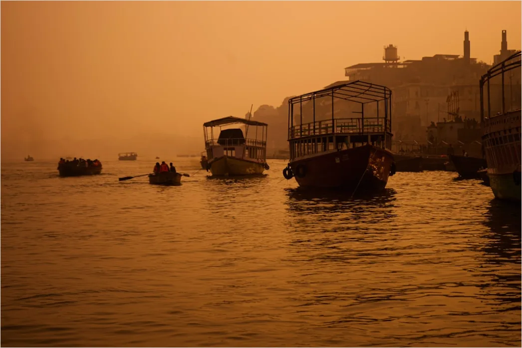 Detail Mist Over River Golden Hour Number 11