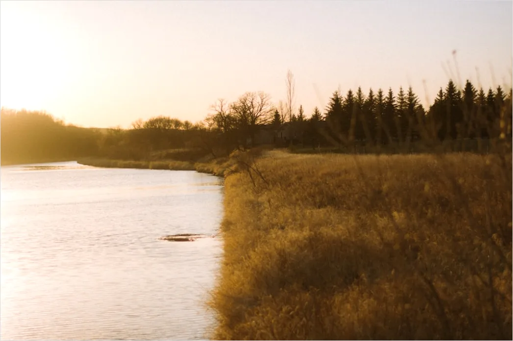Detail Mist Over River Golden Hour Number 20
