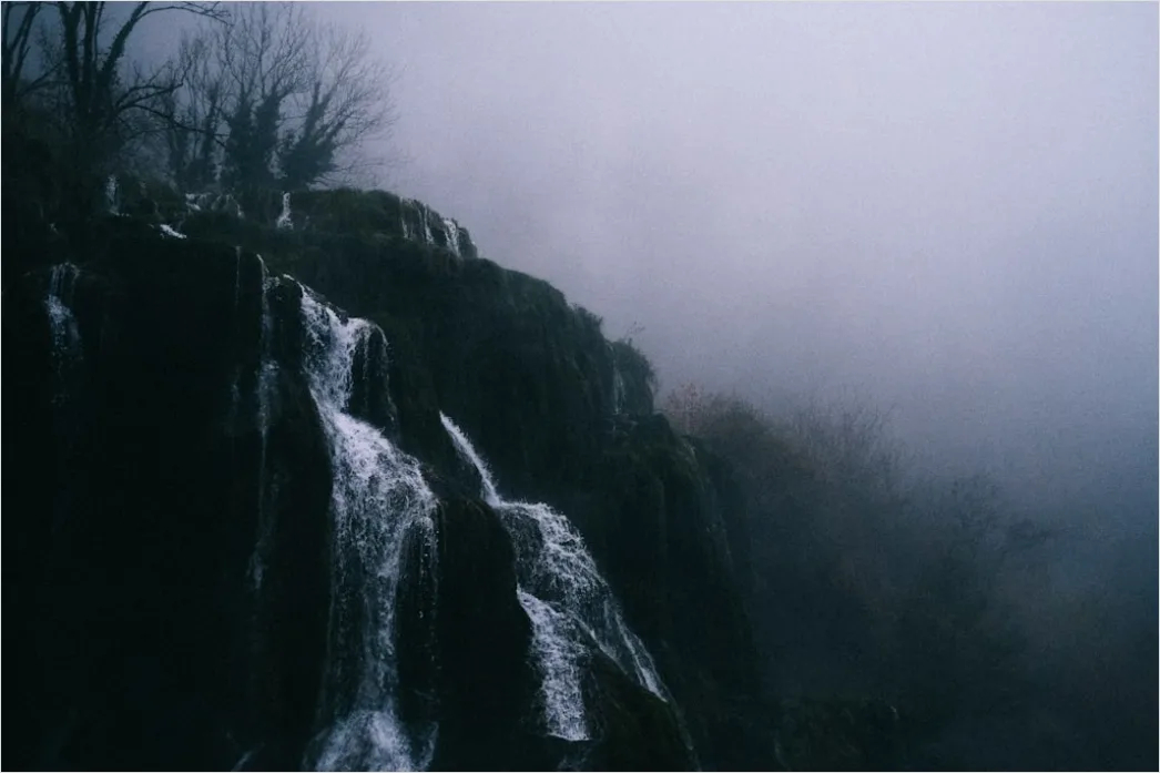 Detail Misty Waterfall Forest Humid Air Number 2