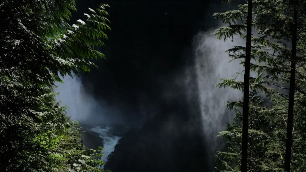 Detail Misty Waterfall Forest Humid Air Number 12