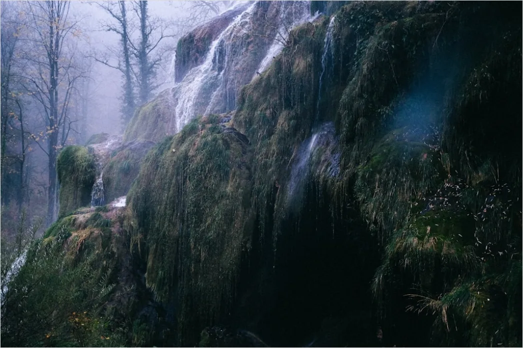 Detail Misty Waterfall Forest Humid Air Number 15