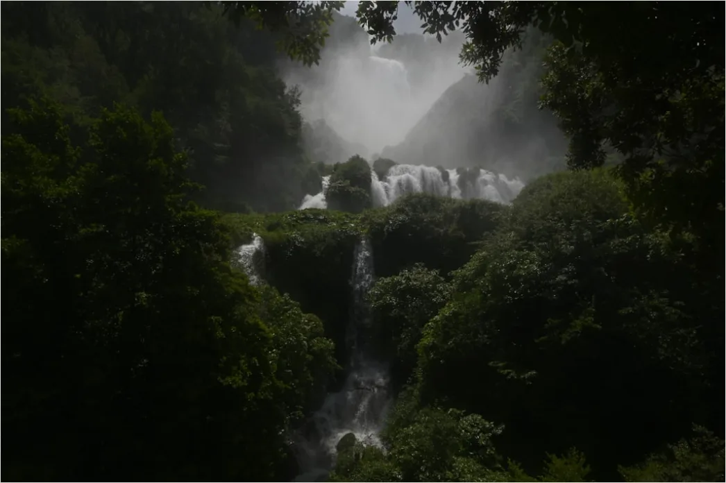 Detail Misty Waterfall Forest Humid Air Number 16
