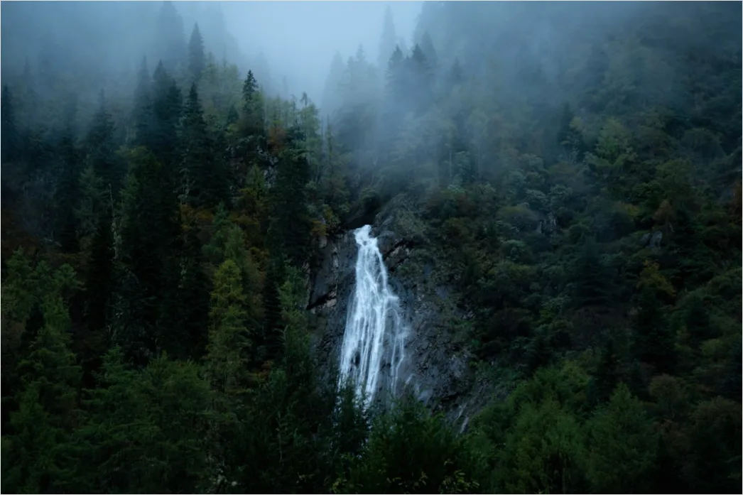 Detail Misty Waterfall Forest Humid Air Number 3
