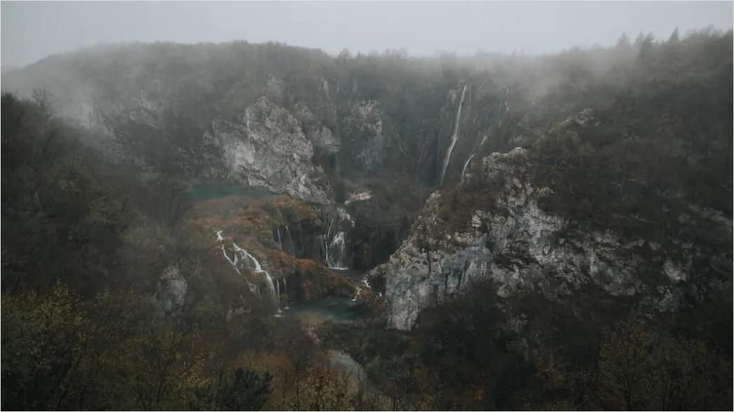 Detail Misty Waterfall Forest Humid Air Number 6