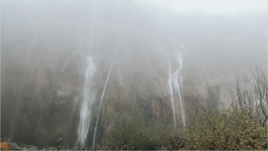 Detail Misty Waterfall Forest Humid Air Number 8