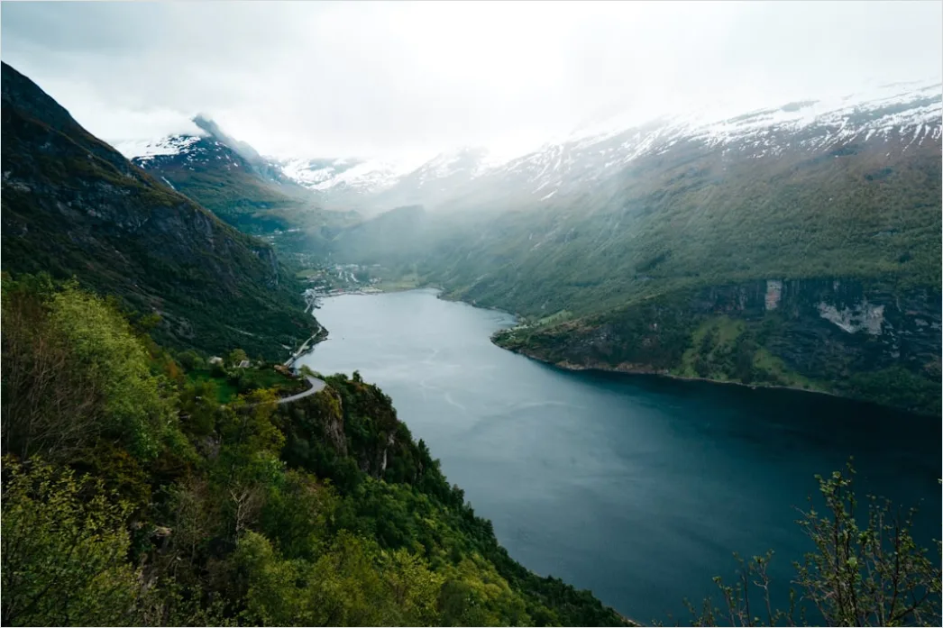 Detail Norway Fjord Scenic Overlook View Number 12