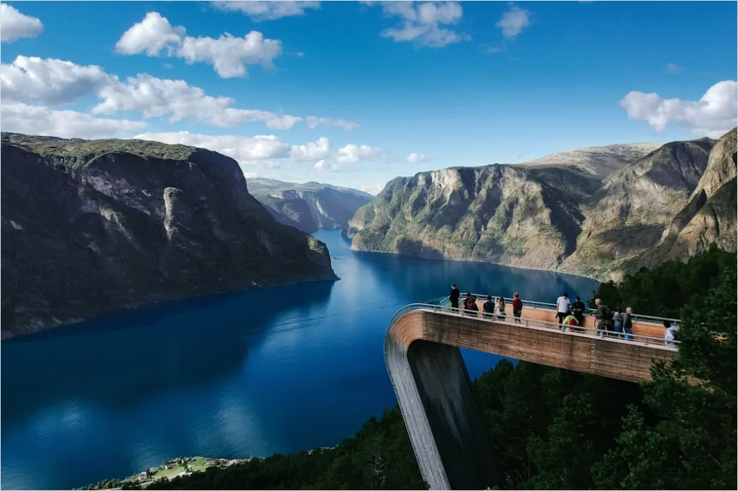 Detail Norway Fjord Scenic Overlook View Number 3