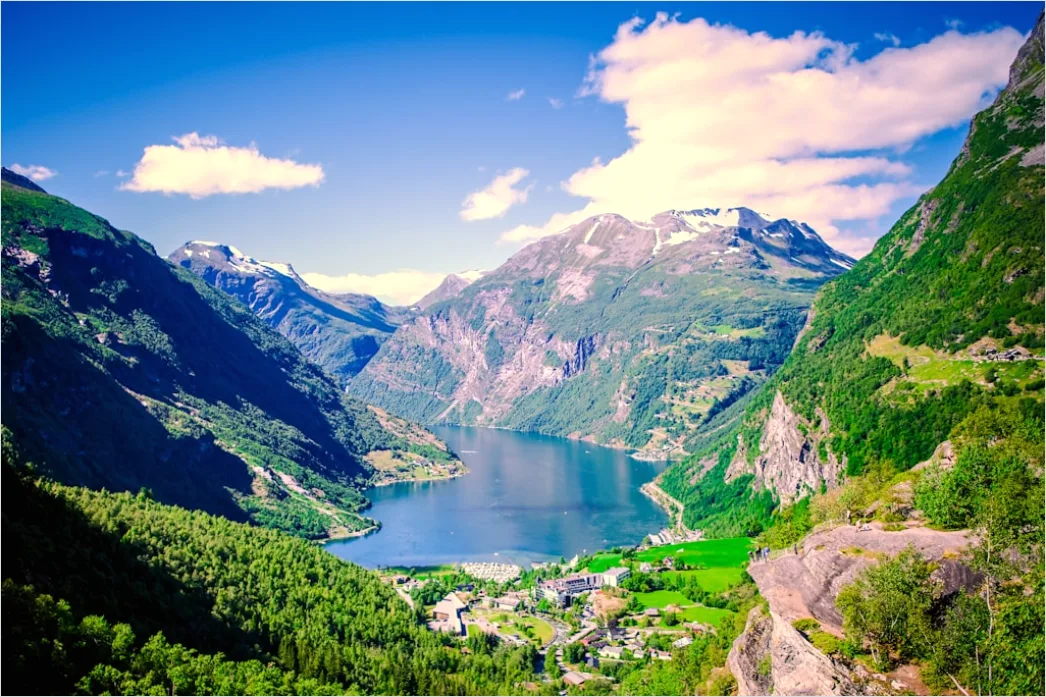Detail Norway Fjord Scenic Overlook View Number 6