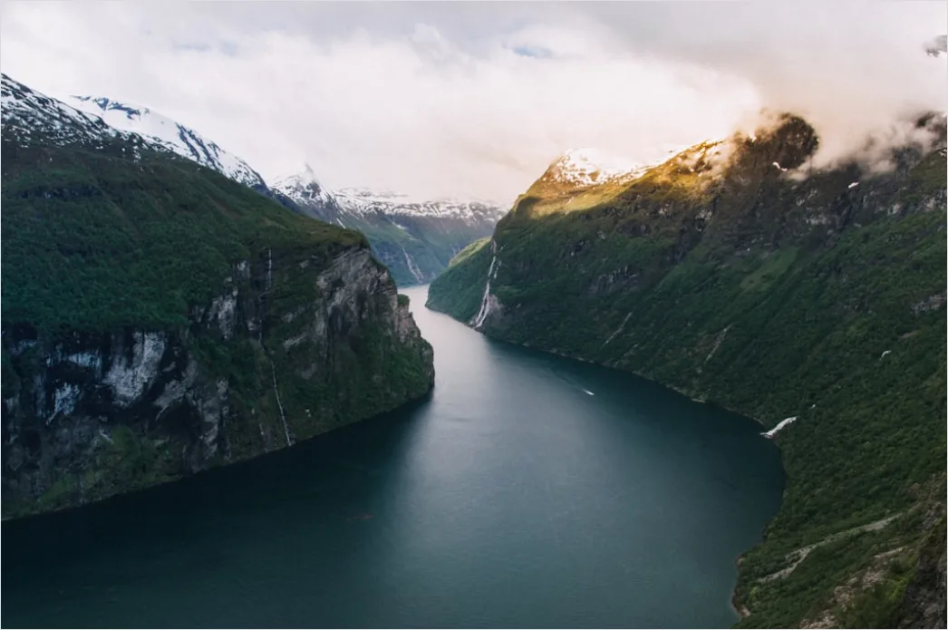 Detail Norway Fjord Scenic Overlook View Number 7
