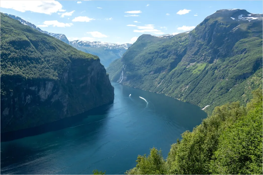 Detail Norway Fjord Scenic Overlook View Number 8