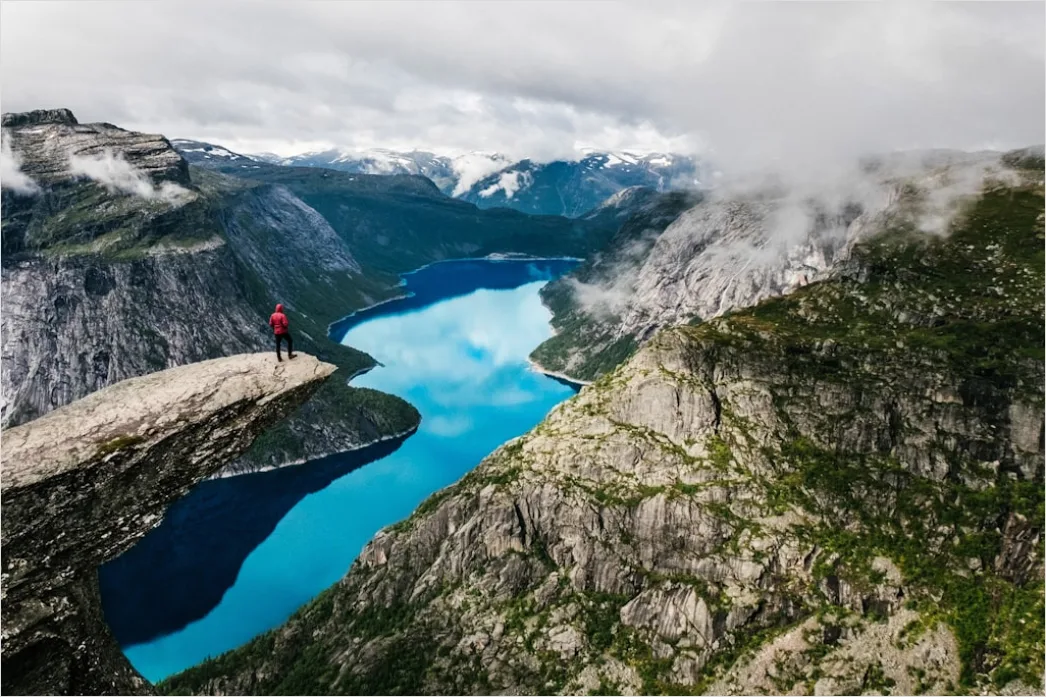 Detail Norway Fjord Scenic Overlook View Number 10