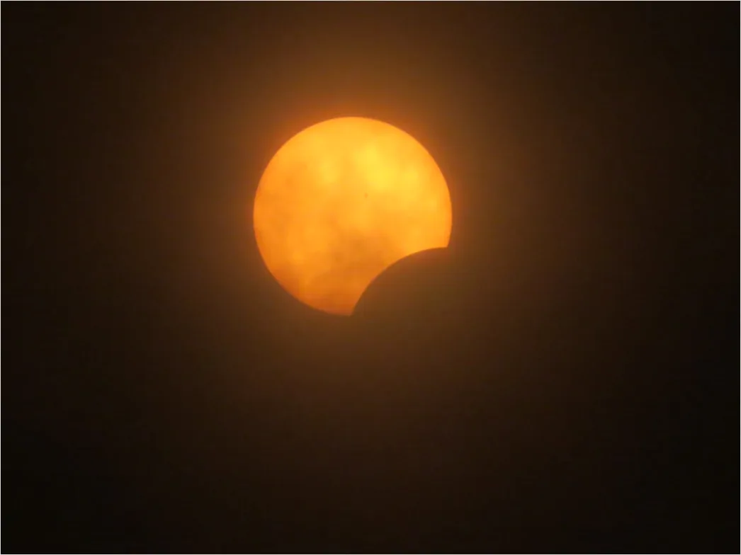 Detail Partial Solar Eclipse Crescent Sun Number 20