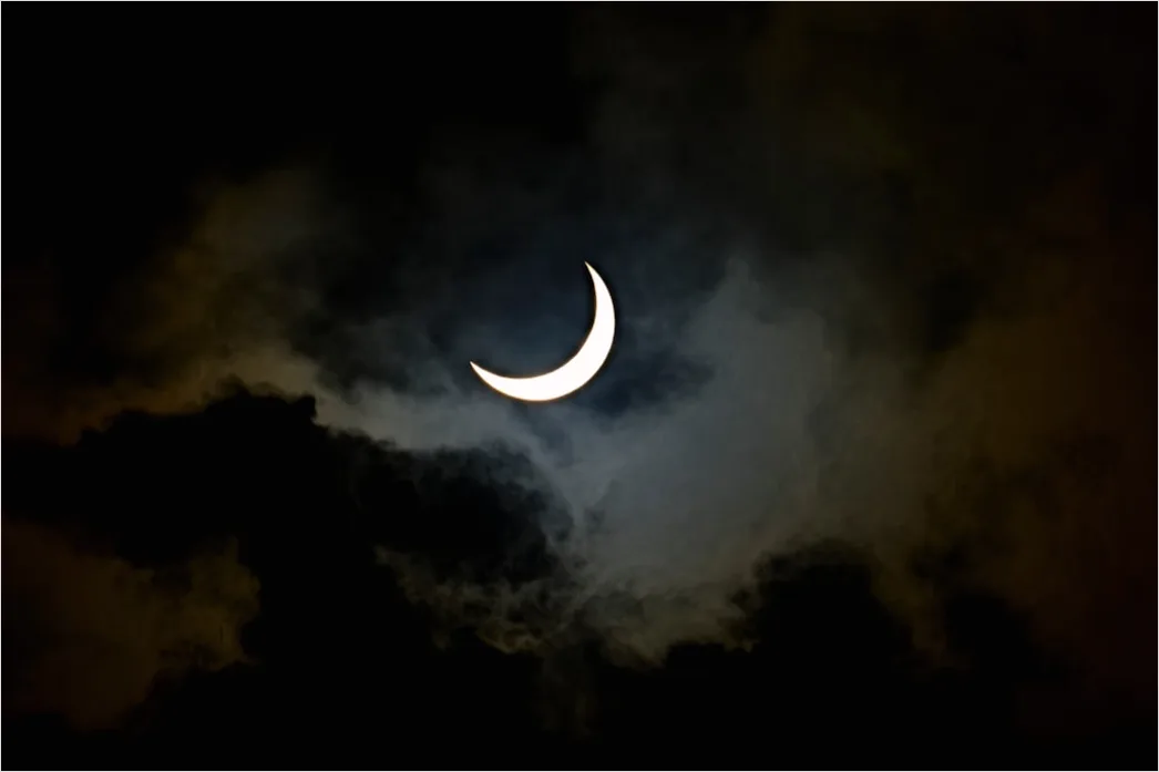 Detail Partial Solar Eclipse Crescent Sun Number 3