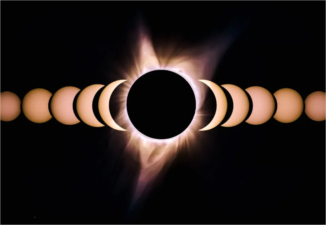Detail Partial Solar Eclipse Crescent Sun Number 4