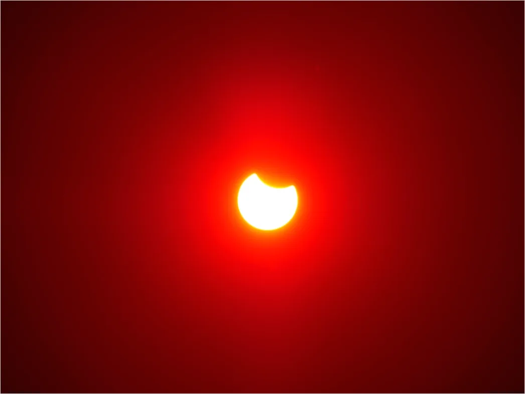 Detail Partial Solar Eclipse Crescent Sun Number 10