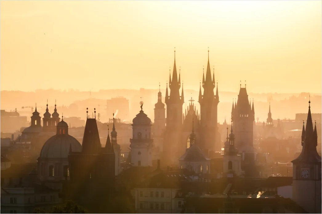 Prague Old Town Square Sunrise 85ad
