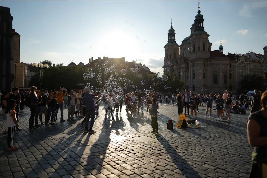 Detail Prague Old Town Square Sunrise Number 6