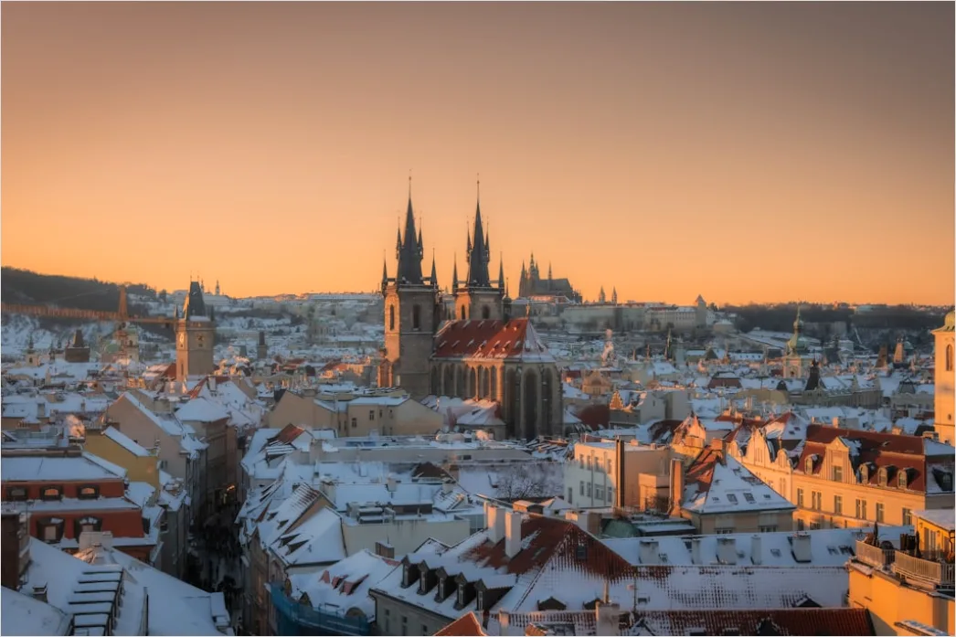 Detail Prague Old Town Square Sunrise Number 10