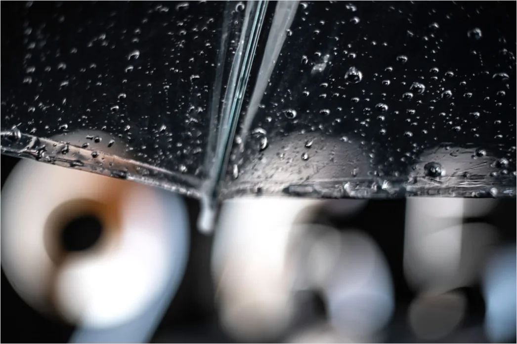 Detail Raindrops On Umbrella Macro Close Up Number 12