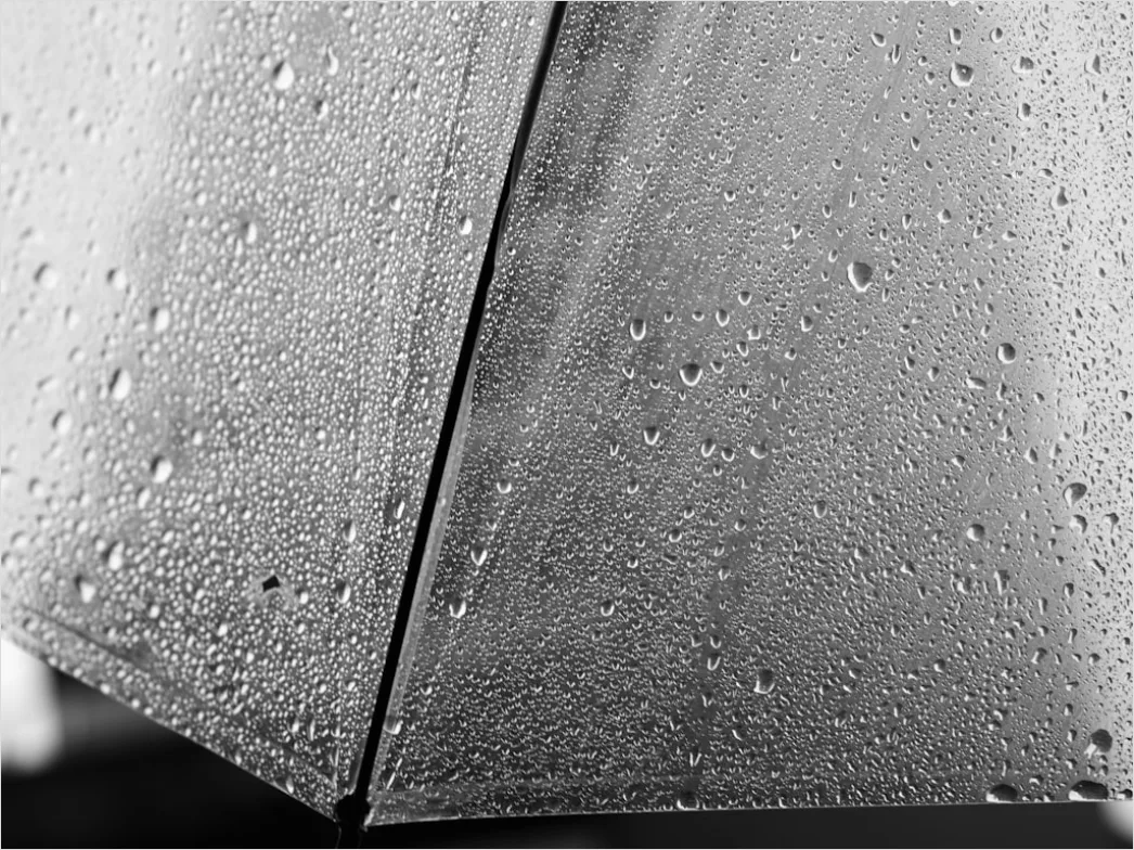 Detail Raindrops On Umbrella Macro Close Up Number 10