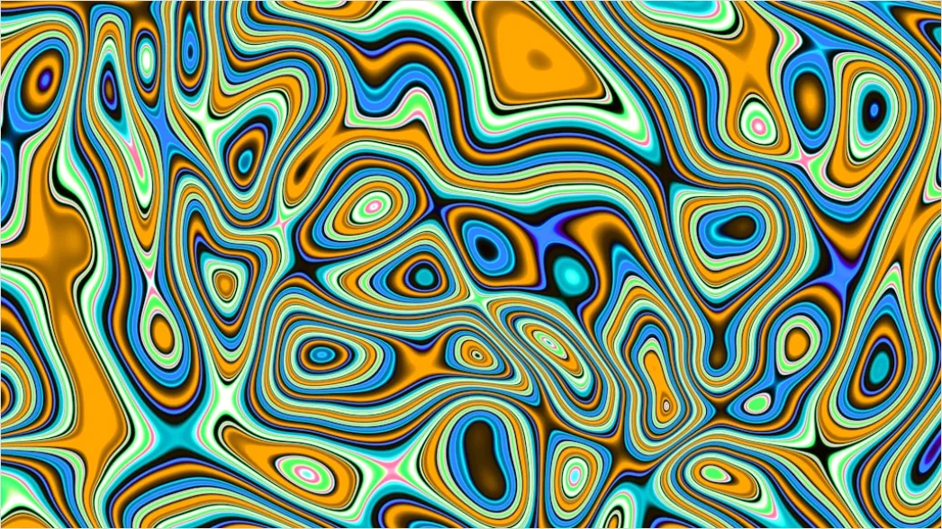 Detail Retro 70s Groovy Pattern Number 16