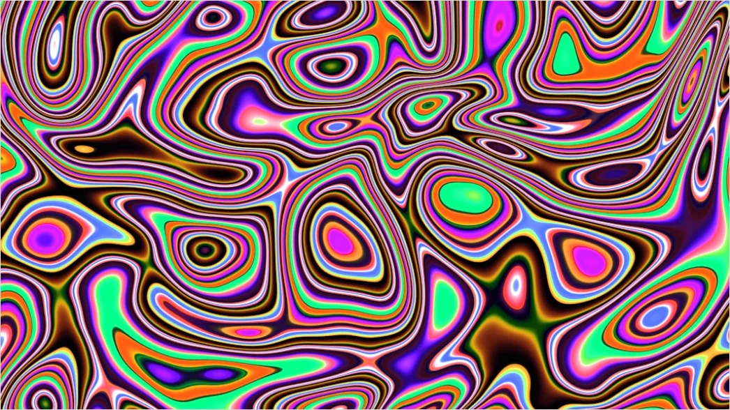 Detail Retro 70s Groovy Pattern Number 17