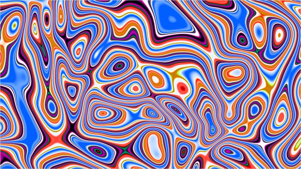 Detail Retro 70s Groovy Pattern Number 3