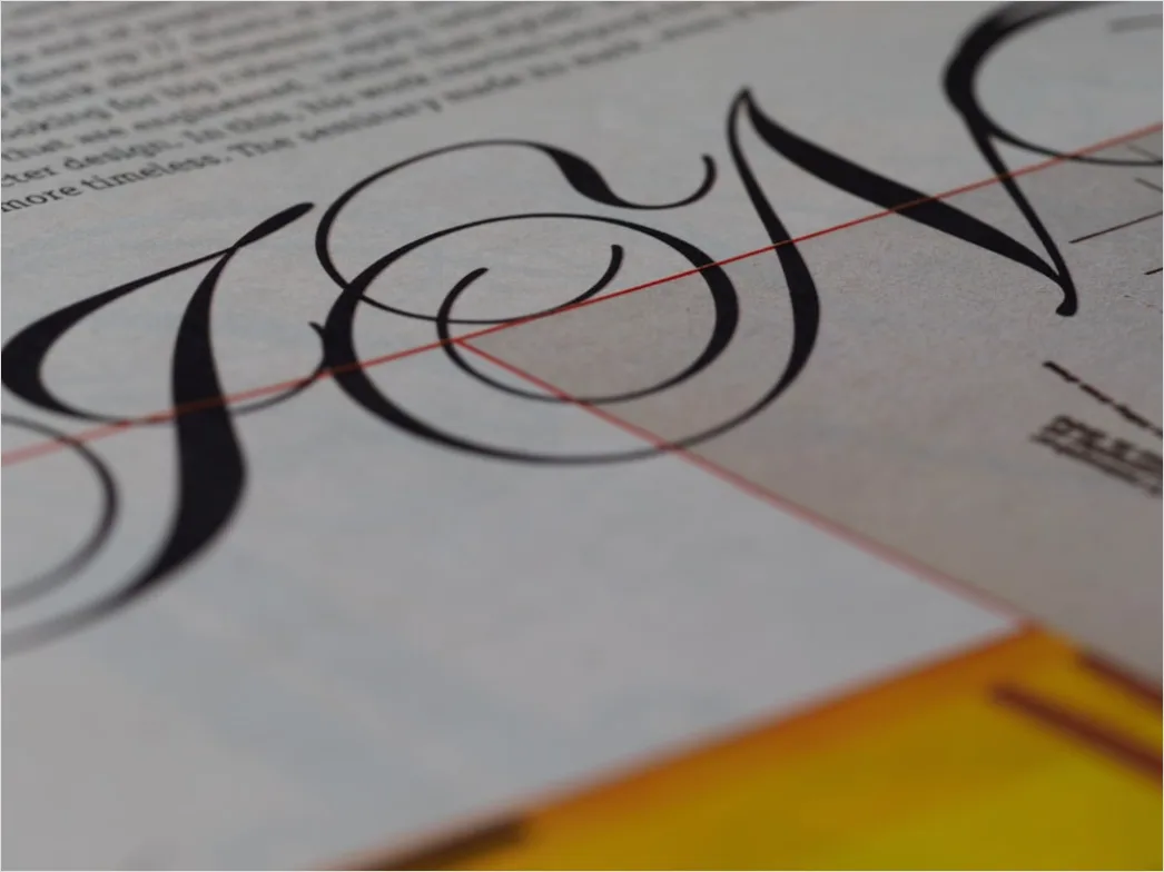 Detail Retro 70s Lettering Design Number 10