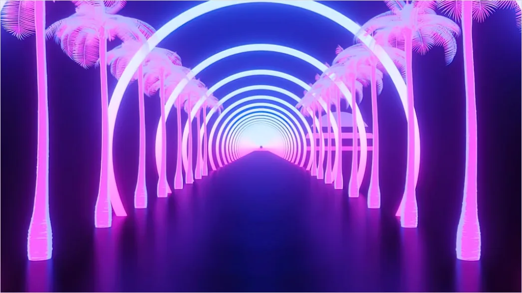 Detail Retro 80s Synthwave Background Number 20