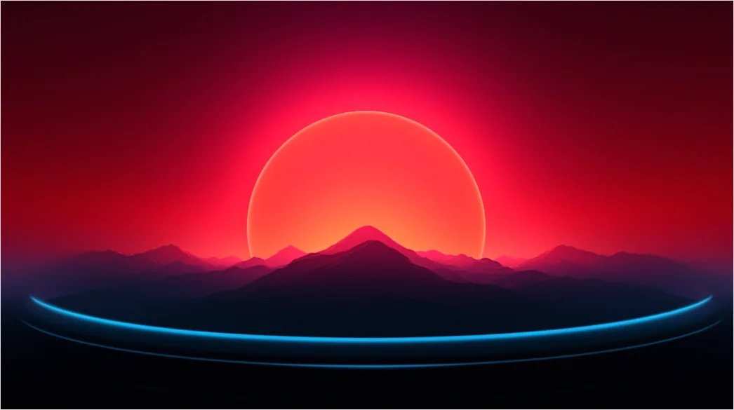 Detail Retro 80s Synthwave Background Number 5