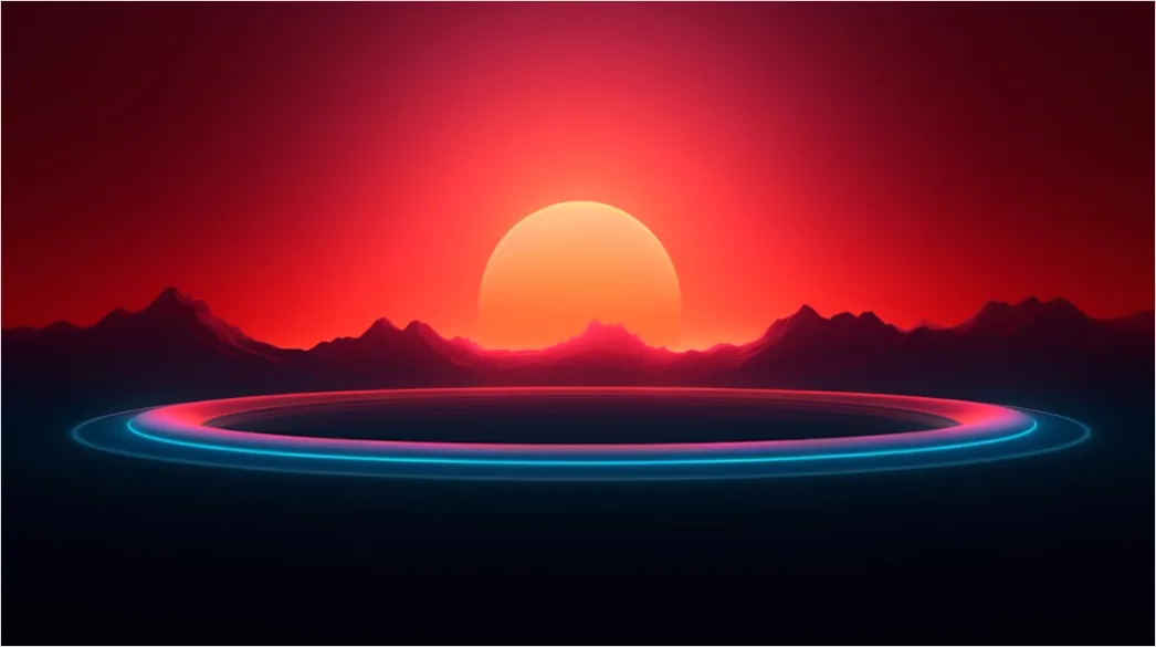 Detail Retro 80s Synthwave Background Number 8