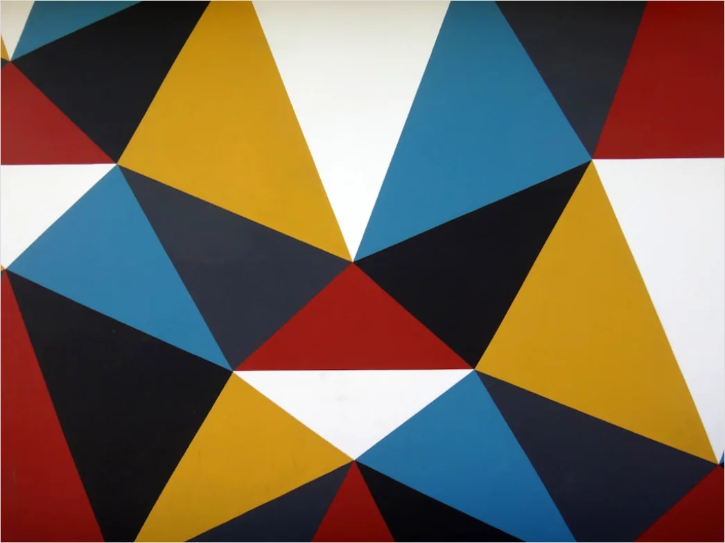 Retro Abstract Geometric Pattern D3e3