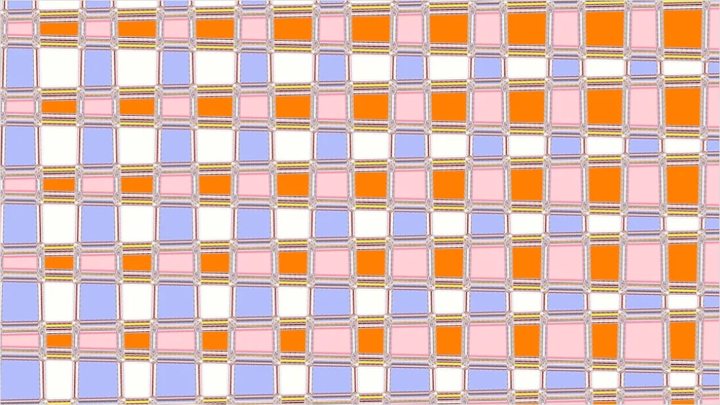 Detail Retro Abstract Geometric Pattern Number 2
