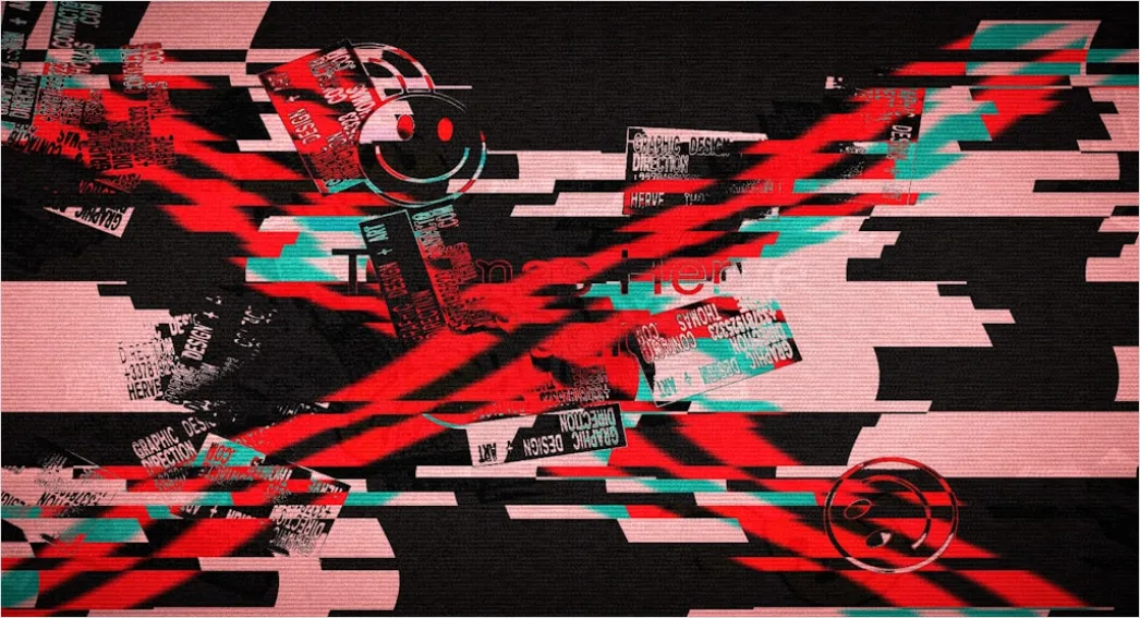Detail Retro Abstract Geometric Pattern Number 14