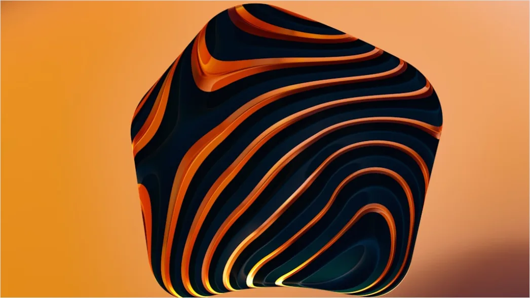 Detail Retro Abstract Geometric Pattern Number 19