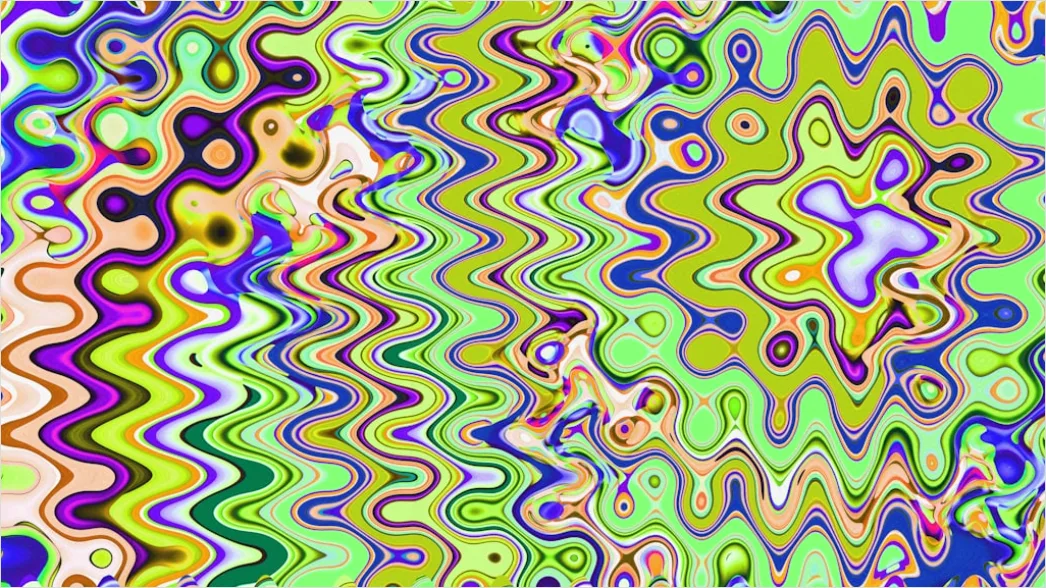 Detail Retro Abstract Geometric Pattern Number 3