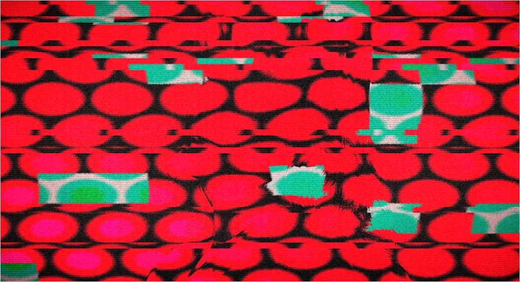 Detail Retro Abstract Geometric Pattern Number 9